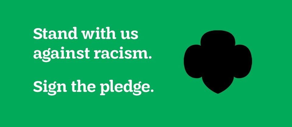 Stand with us against racism. Sign the pledge. Stand with us against racism. Sign the pledge.